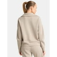 thumbnail image 3 of Avia Women's and Women's Plus ScubaKnit Quarter Zip Pullover, Sizes XS-4X, 3 of 5