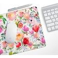 thumbnail image 5 of Cute Watercolor Floral Mouse Pad Flowers Decorative Boho Gaming Mousepad Non Slip Rubber Square Small Mouse Pads for Wireless Mouse Computer Laptop Mouse Mat Women Girls Office Desk Decor Accessories, 5 of 6
