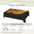 thumbnail image 6 of XMXT Polyester Rectangle Tablecloth, Halloween Pumpkin Man Waterproof Table Cloth Home Dinner Decor Table Cover for Holiday Party, 54 x 72 inches, 6 of 9