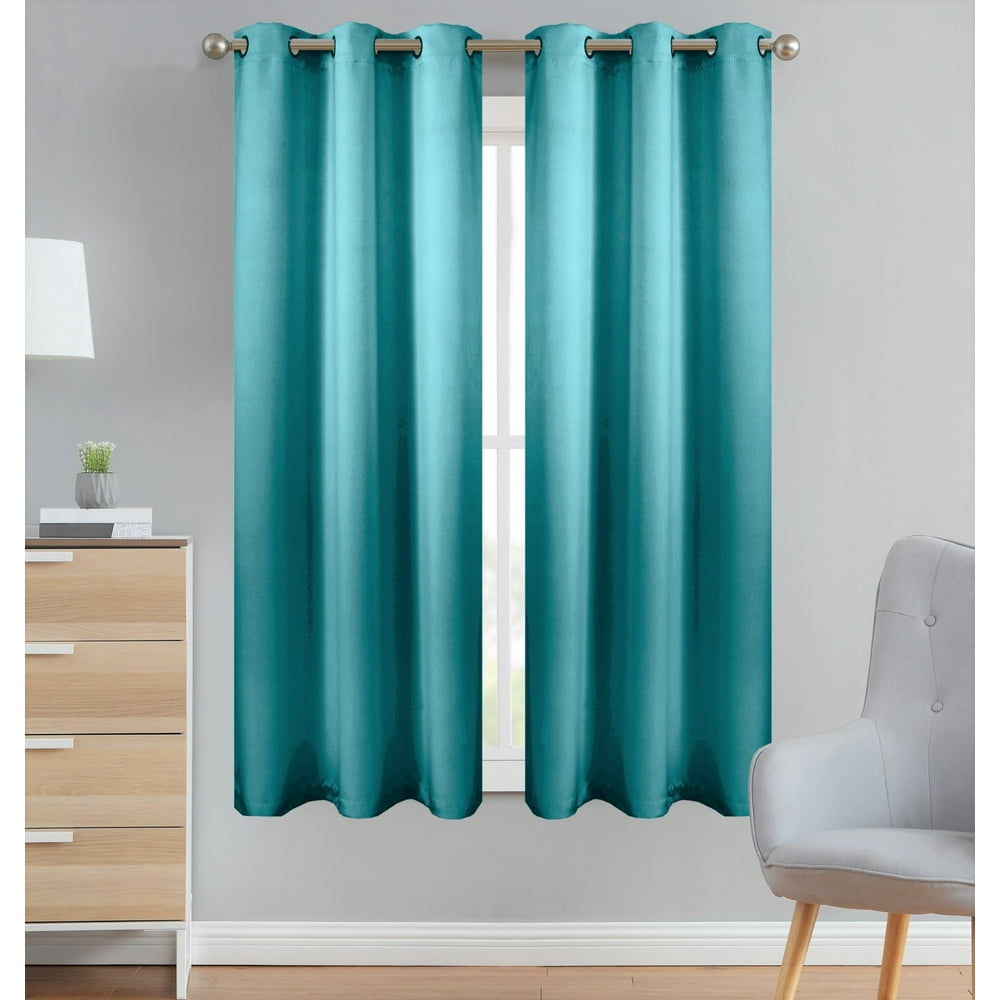 Style Basics 63 Inch Long Blackout Curtains For Bedroom 100 Total
