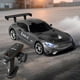 thumbnail image 5 of Coche de derrape RC 1/43, para adultos y adolescentes, premium, profesional de alto rendimiento, con control remoto. Gris, 5 of 9
