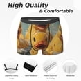 thumbnail image 4 of Novelty Boxer Briefs Stretchy Underwear Comfort for Men, Rubber Ducks Funny Vintage, 4 of 5