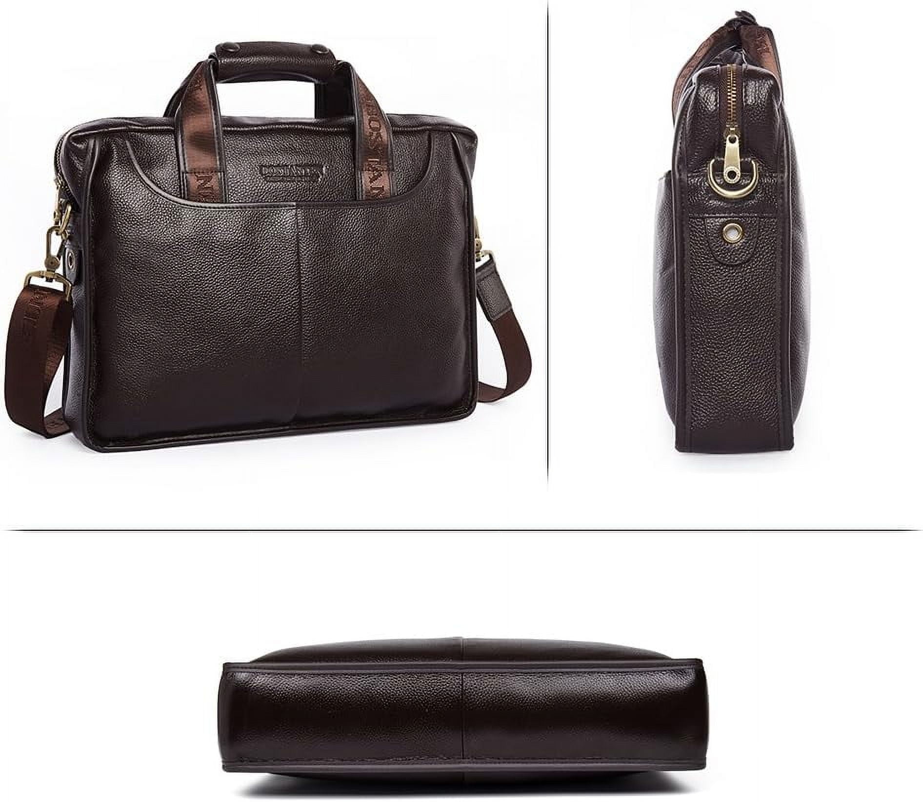 Leather Briefcase Handbag Messenger Business Bags for Men