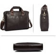 thumbnail image 4 of Leather Briefcase Handbag Messenger Business Bags for Men, 4 of 7