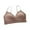 Khaki, variant on Womens Lace Bralettes Bra Wire-Free Underwear Pullover Bra Everyday Underwear Wrap Chest No Underwire Bras V-Neck T-Shirt Bra Hook and Eye Closure T-Shirt Bra Style Y-429 , White One Size