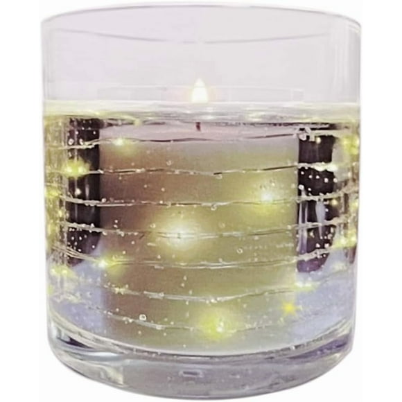 Scented Candle, Ladydi's Candle, Led Light Up,20Hour Burn, Relaxation Gift, English Pear&FreesiaScent, Soy Wax, Light Sensibility Candle (LED Light UP English PEAR & Freesia)
