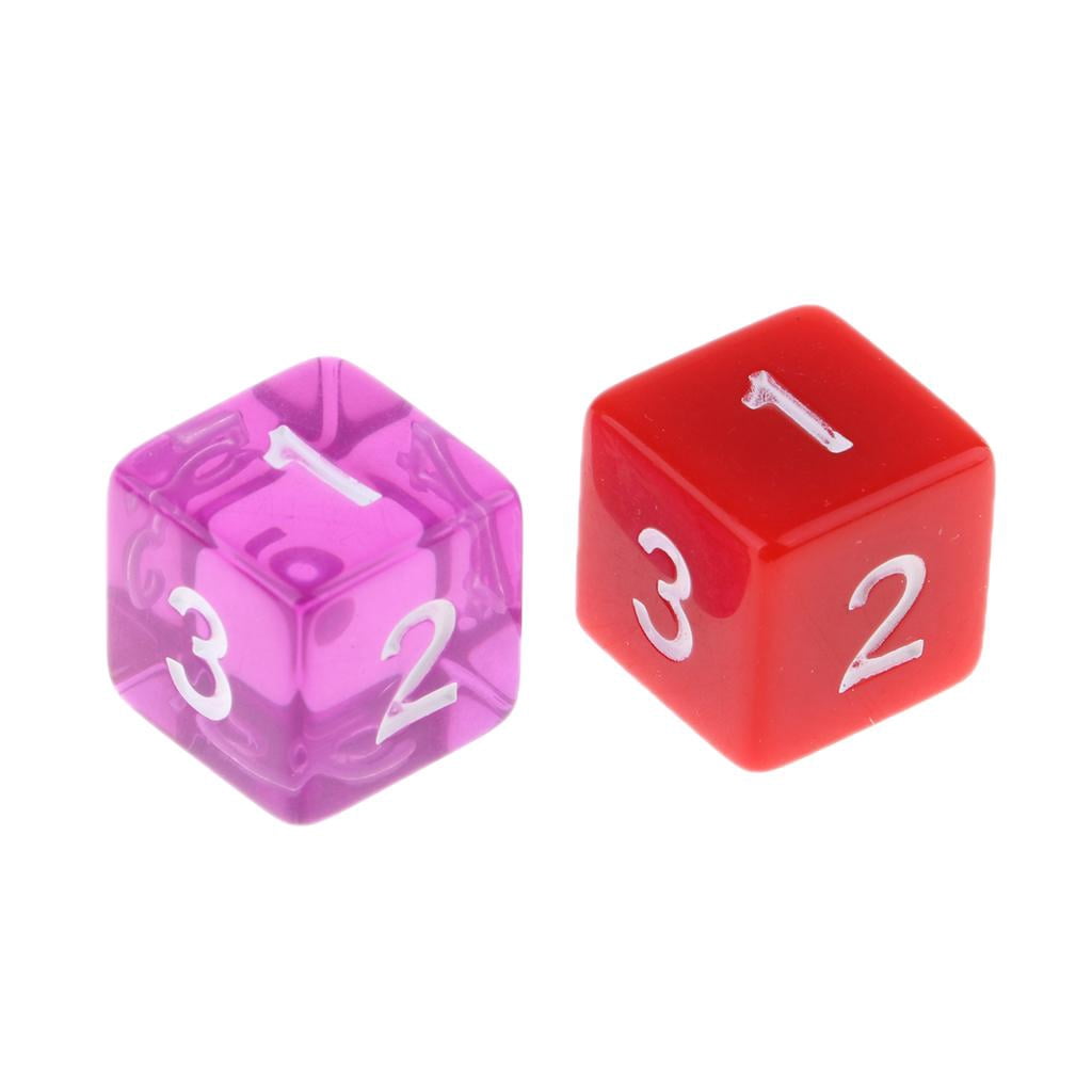 Lot De 5 Dés En Bois Chiffrés 1 à 6 – Cubes De 25 Mm, Rouge, Pour Jeux, Maths, Apprentissage Enfants, Fêtes - 6