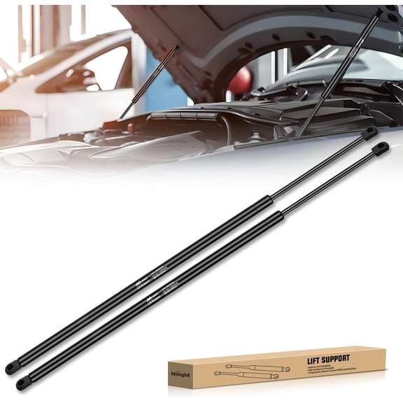 Nilight Hood Gas Struts Lift Supports 6333 for Toyota Camry 2007-2011 Spring Shocks 27 Inch, 2PCS Set Rod