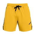thumbnail image 5 of Aimik Men's Gym Athletic Shorts Side Zipper Pocket Contrast Drawstring Quick-Dry Summer Shorts for Workout Running Sports, 5 of 6