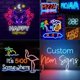 thumbnail image 2 of Juego de Tiras de Luz de Neón LED Inteligentes con Enchufe Europeo, Cuerda de Luz de Neón Flexible Suave, Tira de Luz de 1m, 2 of 8