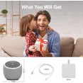 thumbnail image 6 of White Noise Sound  for Sleeping, 388 Soothing Sounds,  Pro 2  APP Control, Custom Buttons Bedside Dimmable Alarm Clock Night Light, for Adults  Kids Lullaby, 6 of 6