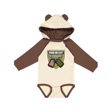 

Inktastic Proud Military Goddaughter Outfit Gift Baby Girl Long Sleeve Bodysuit