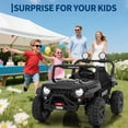 thumbnail image 3 of CazToi 24V 2 Seater 4WD Ride On Car with Remote Control Bluetooth and LED Lights for Big Kids, 3 of 8