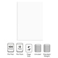 thumbnail image 2 of MyOfficeInnovations Notepads 4" x 6" Unruled White 100 Sh./Pad 12 Pads/PK 163444, 2 of 8
