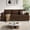 Brown-wide corduroy, variant on BLAZANT 89" Extra Deep Seats Oversize, Wide Corduroy Fabric 3 Seater Sofa for Living Room, Modern Couch and Sofa, Comfy Armrests and Seats and Backrests, Easy Installation,Brown