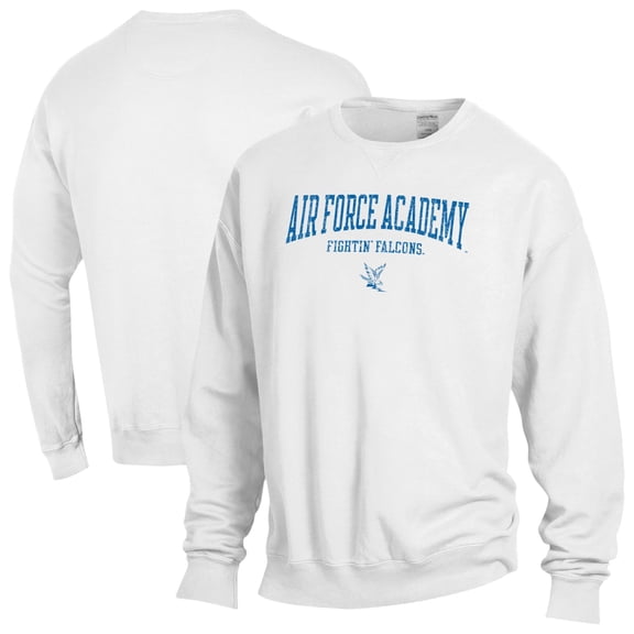 Men's ComfortWash  White Air Force Falcons Fleece Sweatshirt