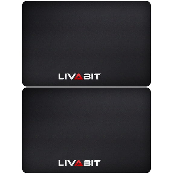LIVABIT 2PK 11x17" Gunsmith Cleaning Tool Work Bench Gun Mat Black 4mm Thickness