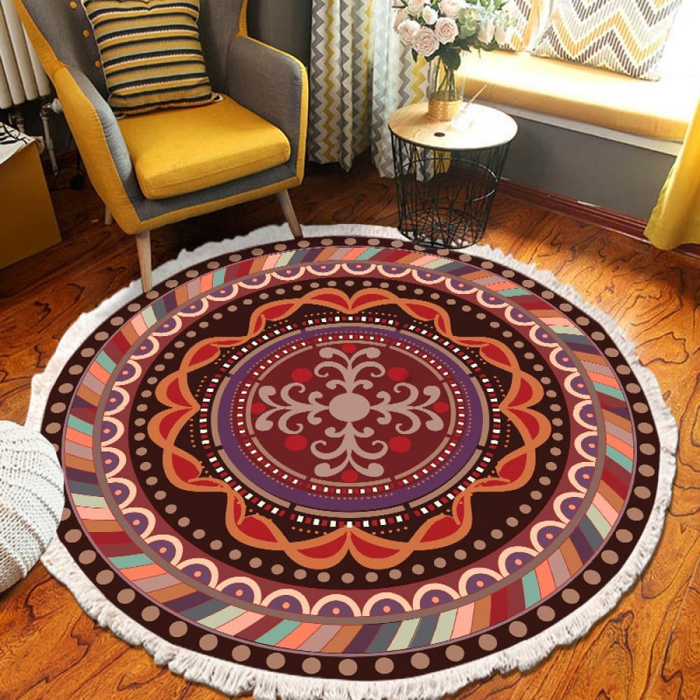 9 by 12 Feet Washable Rug Rugs for Bedroom to Protects Your Floors from Damage and Add Both Warmth and Color to a Space Throw Rug Cotton Rug Style- 18 The Art Box Boho Area Rugs