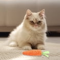 thumbnail image 3 of mdesiwst Carrot Cat Teething Toy Bite Resistant Pet Sisal Rope Chew Toy Kitten Dental Health Teeth Cleaning Interactive Boredom Toy, 3 of 8