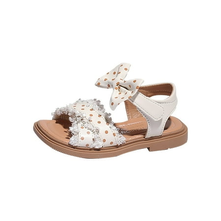 

Girls Sandals Girls Sandals Summer Korean Edition Children s Shoes Girls Bow Soft Sole Princess Shoes Baby Shoes 8t-9t