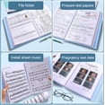thumbnail image 4 of Document Organizer Clear Pocket, Gaqring High Capacity A4 File Folder for Office, 60 Page Exam Paper Organizer with Gradient Frosted Cover for Students, Blue, 4 of 6
