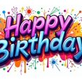 thumbnail image 4 of Happy Birthday Backdrop Butterfly Balloons Floral Party Supplies Photography Props Decorations Banner Background Celebration Decor, 4 of 4