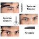 thumbnail image 3 of Kit para cejas, pinzas 5 en 1 compatibles con cejas, juego profesional de cuidado de cejas que incluye maquinilla de afeitar para cejas de acero inoxidable, cepillo para cejas, tij, 3 of 5
