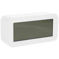 thumbnail image 4 of EeaseMX Reloj despertador LCD con temperatura mejorada, luz silenciosa, multifuncional, inteligente, mini reloj despertador electrónico digital de noche sin batería (blanco), 4 of 7