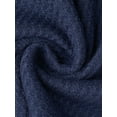 thumbnail image 5 of INSPIRE CHIC Womens Zipper Robes Front Open Knit Short Bathrobe Collarless House Coat with Pockets Soft Nightgown XL Blue, 5 of 6