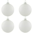 thumbnail image 2 of Northlight Frosted Matte Christmas Glass Ball Ornaments - 2.5" (65mm) - Clear - 4ct, 2 of 8