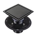 thumbnail image 4 of 4 Inch 6 Inch 304 Stainless Steel Square Shower Floor Drain With Flange Black, 4 of 7