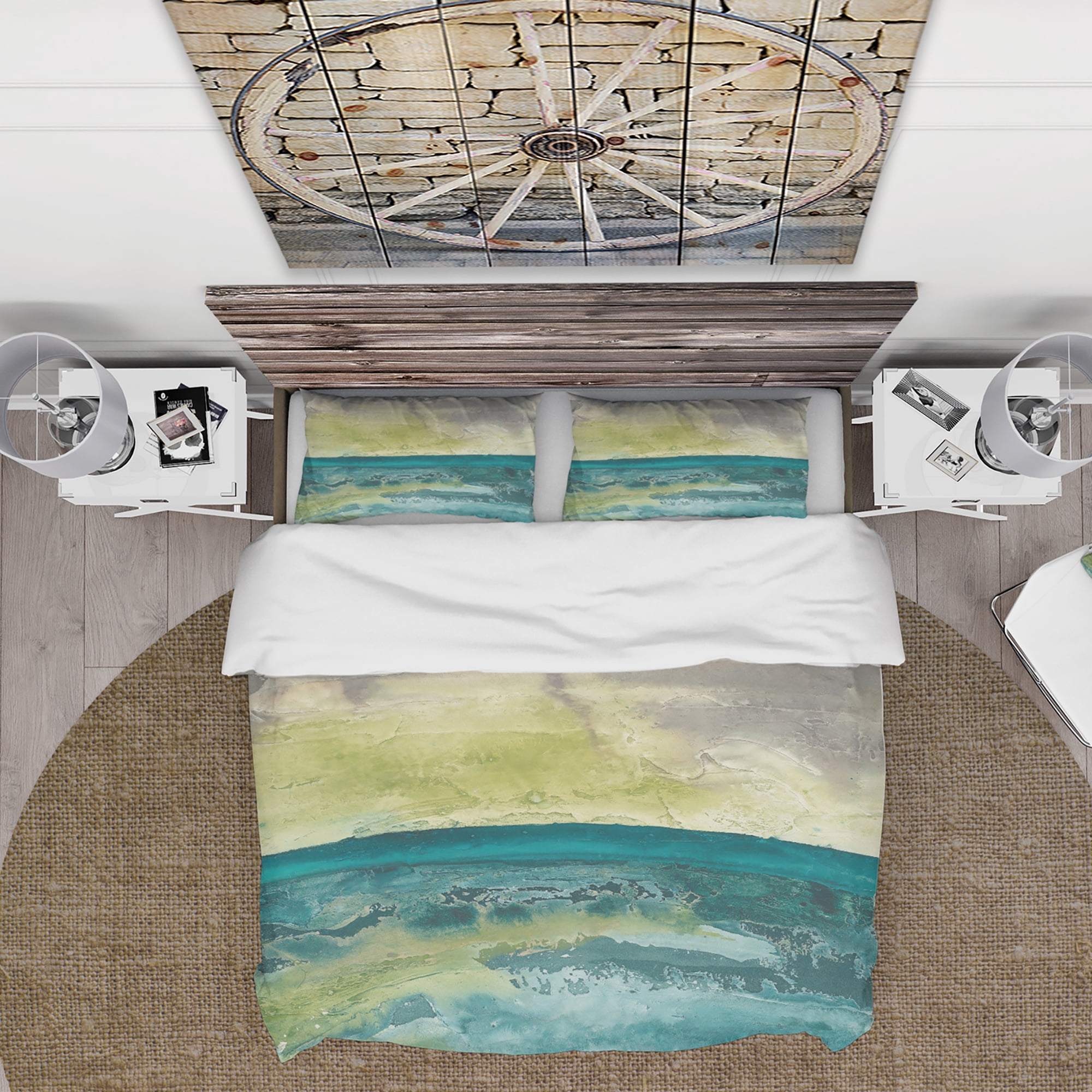 Designart 'Beyond the Horizon I' Cottage Duvet Cover Set