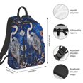 thumbnail image 4 of Balery Blue Heron Floral Garden Lightweight Backpack for Men and Women - Durable and Water-Resistant, Ideal for School, Work, Travel, and Everyday Use, 4 of 9
