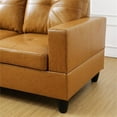 thumbnail image 5 of Star Home Living Corp Ben Faux Leather Left Sectional Sofa in Ginger Brown, 5 of 10