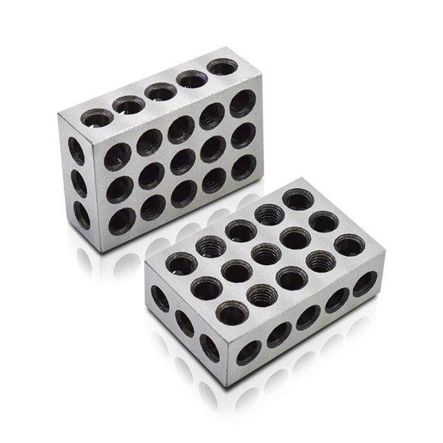 Bloque findmall, acero endurecido, 23 agujeros, 1 x 2 x 3 cm