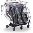 thumbnail image 2 of /#/Rain cover for stroller for double stroller, stroller accessories Double rain cover/#/[TB], 2 of 5