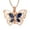 Rose Gold-Blue, variant on Crystal Butterfly Cremation Urn Necklace for Ashes - Birthstone Urn Necklace for Ashes for Women Cremation Jewelry for Keepsake Pendant Ashes Keepsake Pendant