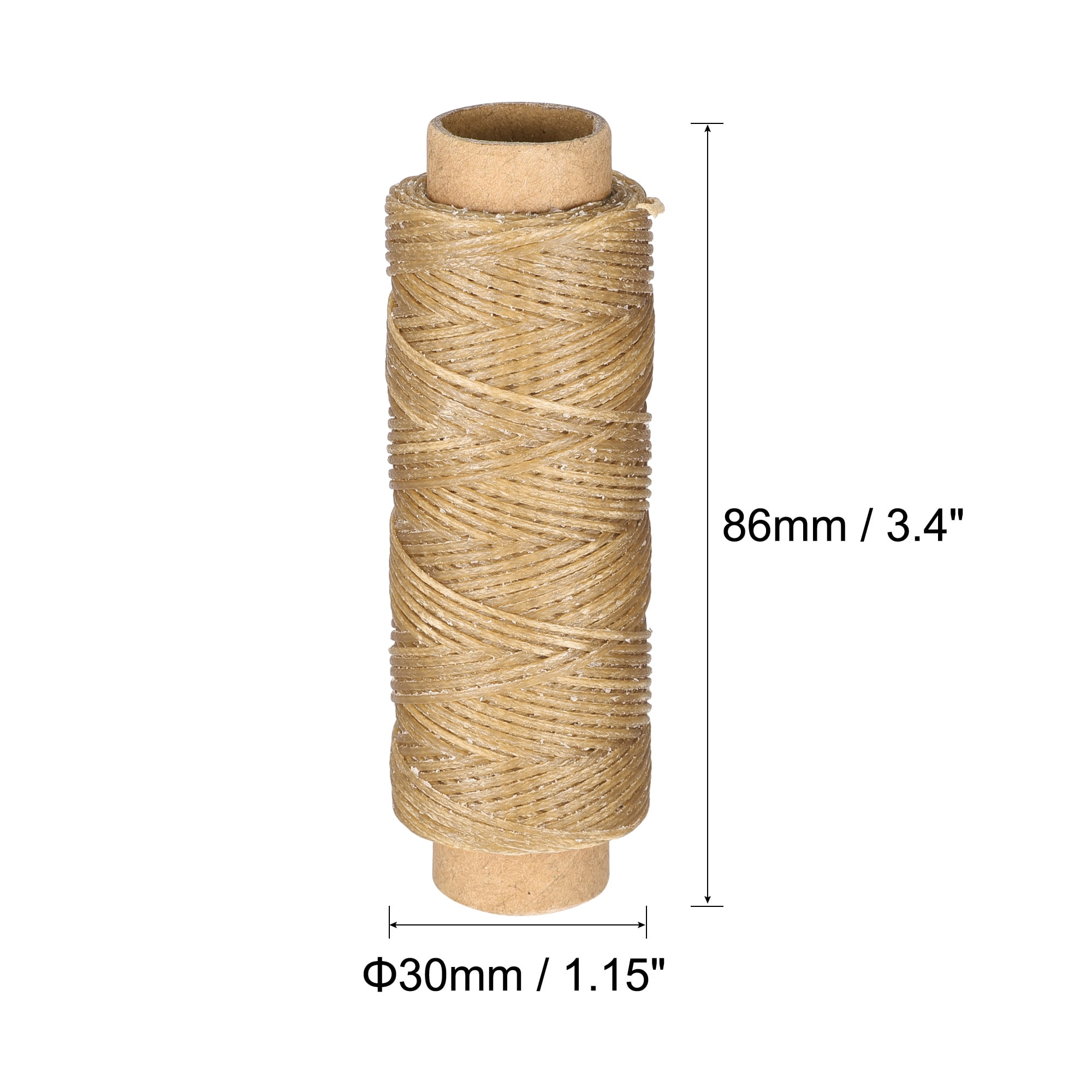 Leather Sewing Thread Set 55 Yards 150D/1mm Polyester Flat Wax Cord for Hand Stitching, Craft DIY, (36 Colors in 1 Set)
