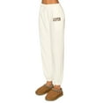 thumbnail image 2 of Cali1850 Women's Minky Joggers Sweatpants Bungee with Elastic Drawstring Waistband Soft Comfy Fuzzy Pants with Pockets, 2 of 7