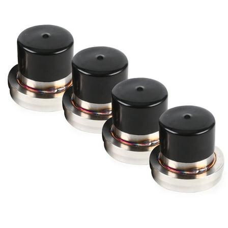 (4pcs) 2.72in Boat Trailer Bearing Buddy Stainless Steel w/ Silicone Protective Sleeve