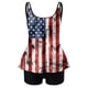 thumbnail image 3 of WILLBEST Traje de Baño Para Mujer, Tankini, Trajes de Baño de Dos Piezas Para Mujer, Camisetas Sin Mangas Con Torso Largo Estampado Del 4 de Julio y Pantalones Cortos., 3 of 4