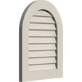 thumbnail image 3 of 18"W x 20"H Round Top Gable Vent (23"W x 25"H Frame Size): Primed, Non-Functional, Smooth Western Red Cedar Gable Vent w/ Decorative Face Frame, 3 of 13
