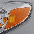 thumbnail image 4 of AKKON - For Toyota Matrix JDM Chrome Bezel OE Replacement Headlights Driver/Passenger Amber Head Lamps Pair, 4 of 6
