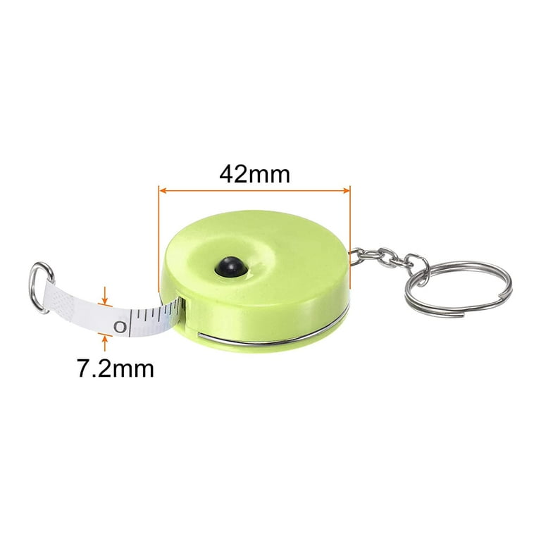 Measuring Tape 1.5M/60-inch Retractable Tailors Tape Measure Pocket Size  with Key Chain for Body, Fabric, Sewing and Crafts Measurements, Green