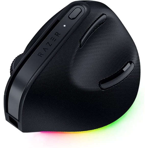 Razer Pro Click V2 Vertical Wireless Mouse – Brand New| 6 Button Ergonomic Design | One Click AI Prompt | Supports Windows & Mac | 2.4GHz, Bluetooth, or USB C Wired Mode - Chroma RGB