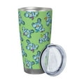 thumbnail image 2 of Uemuo Motorcycle Riding Dinosaur Print Travel Coffee Mug ,20oz Double-walled Car Cup ,Stainless Steel Insulated Tumbler Leak-proof Travel Cup Reusable Straw Car Cup-Straw Three-piece Set, 2 of 8