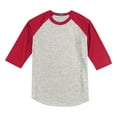 thumbnail image 6 of Yellow Rooster Youth Colorblock Raglan Jersey Heather Grey/ Red S, 6 of 7