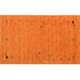 thumbnail image 1 of Ahgly Company Indoor Rectangle Contemporary Orange Red Abstract Area Rugs, 4' x 6', 1 of 6