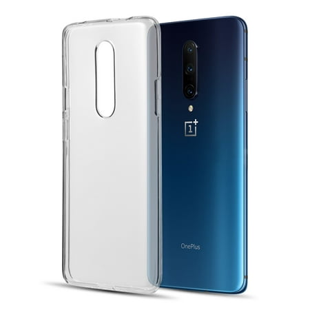OnePlus 7 Pro Phone Case Hybrid [Drop Cushion] Soft PC Flexible Silicone Gummy Candy TPU Bumper Slim Thin Protective Armor Case [Anti Scratch] Transparent Clear Back Cover for One Plus 7 Pro