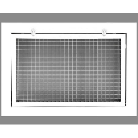 

14 x 6 Cube Core Eggcrate Return Air Filter Grille for 1 Filter
